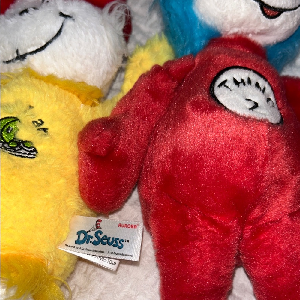 Dr. Seuss Red, Blue, and Yellow Plush Trio - Picture 6 of 16
